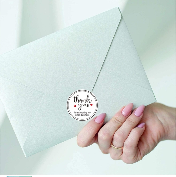 50 ct  are 2" Round Thank You Stickers Roll Labels|Used for Business - Picture 4 of 11